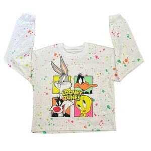 Looney Tunes sweatshirt Buggy and Bunny size Large 11-13 white